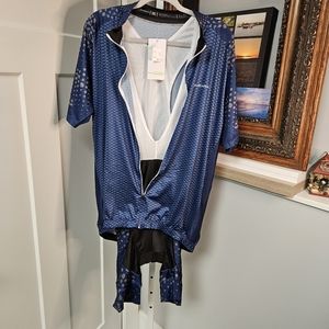 Cycling Kit men's xxl zip top and 2x bottom